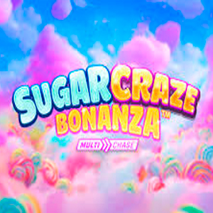Logotipo do jogo Sugar Craze Bonanza, de Vera and Jones